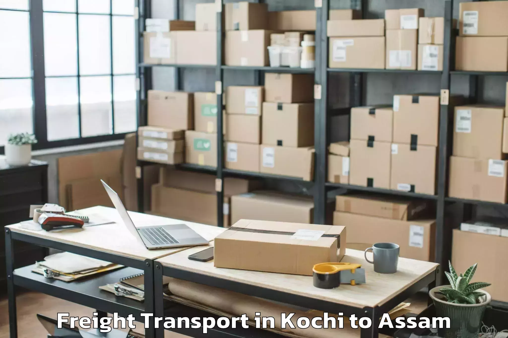 Book Kochi to Umrangso Freight Transport